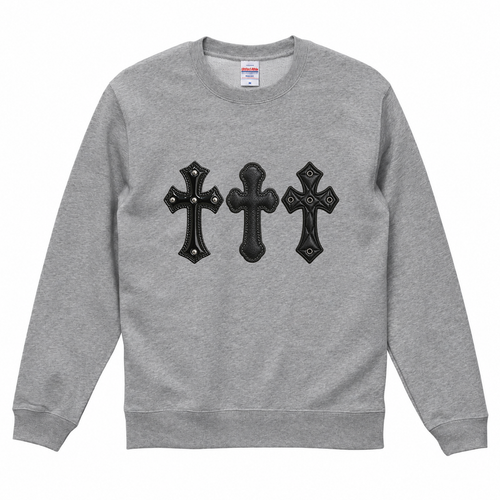 VELVEL sweatshirt Mixed Gray front